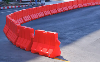 red road barriers